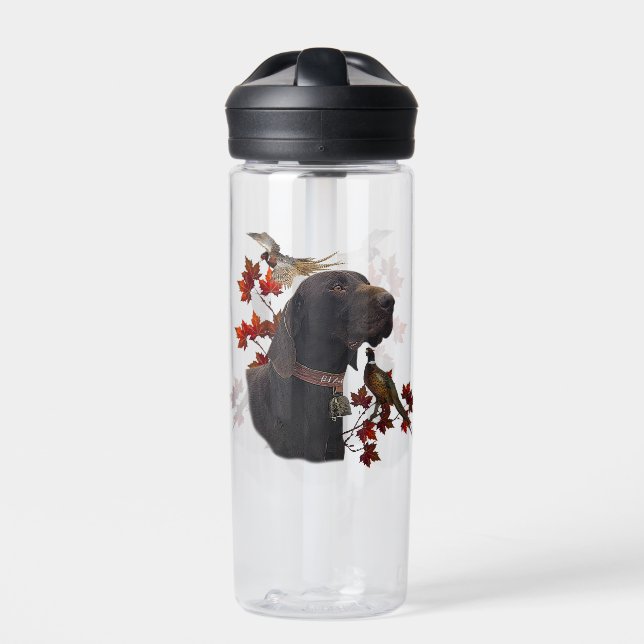 German Shorthaired Pointers (GSP)     Water Bottle (Front)