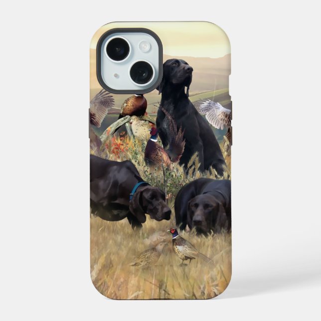 German Shorthaired Pointers  iPhone 15 Case (Back)