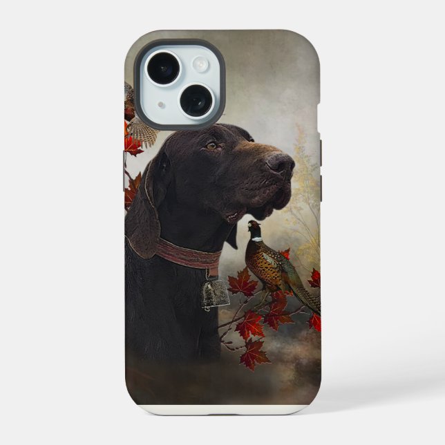German Shorthaired Pointers  iPhone 15 Case (Back)