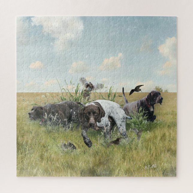 German Shorthaired Pointers  Jigsaw Puzzle (Vertical)