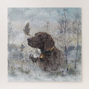 German Shorthaired Pointers Jigsaw Puzzle