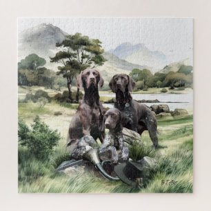 German Shorthaired Pointers  Jigsaw Puzzle