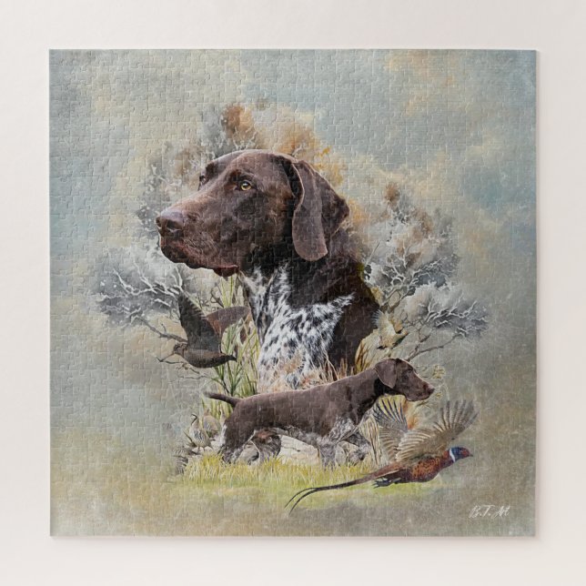 German Shorthaired Pointers  Jigsaw Puzzle (Vertical)