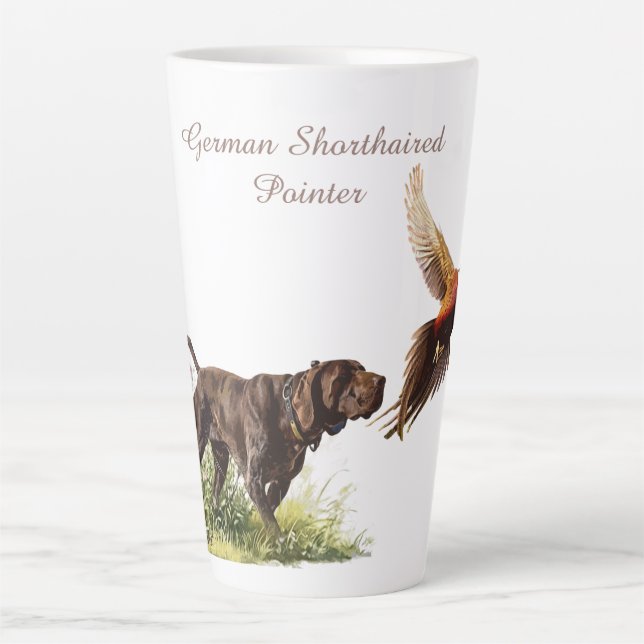 German Shorthaired Pointers  Latte Mug (Front)