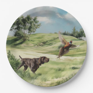 German Shorthaired Pointers  Paper Plate