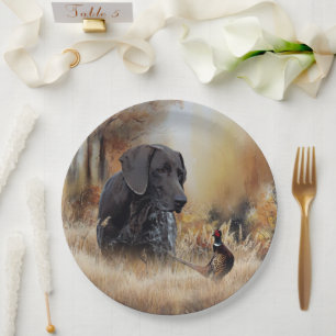 German Shorthaired Pointers  Paper Plate