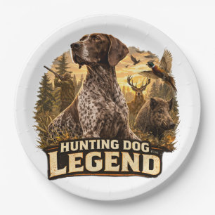German Shorthaired Pointers  Paper Plate