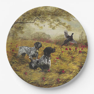 German Shorthaired Pointers Paper Plate