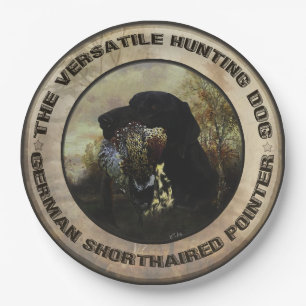 German Shorthaired Pointers Paper Plate