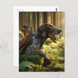 German Shorthaired Pointers Postcard