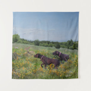 German Shorthaired Pointers Tapestry