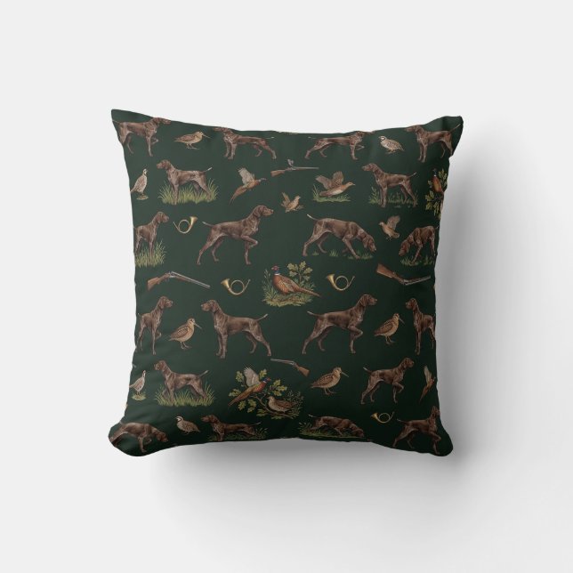 German Shorthaired Pointers  Throw Pillow (Front)