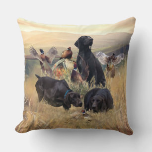 German Shorthaired Pointers  Throw Pillow