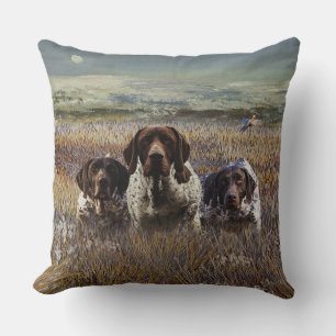 German Shorthaired Pointers Throw Pillow