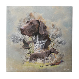 German Shorthaired Pointers Tile