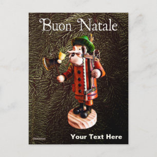 German "Smoker Man" Incense Burner - Christmas Postcard