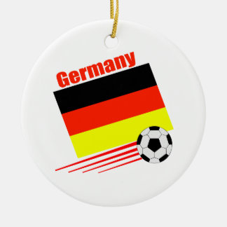 German Soccer Team Ceramic Ornament