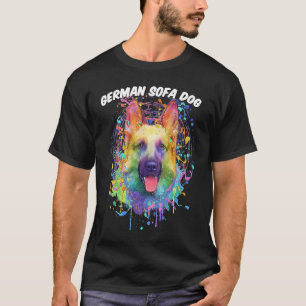 German Sofa Dog  German Shepherd Humor Shepard T-Shirt