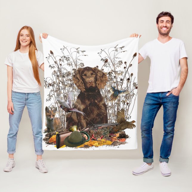 German Spaniel, Wachtelhund     Fleece Blanket (In Situ)