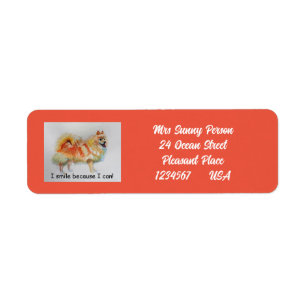 German Spitz Dog 'I Smile Because I Can' Card