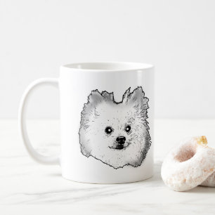 German Spitz Dog Personalized Hand Drawing Coffee Mug