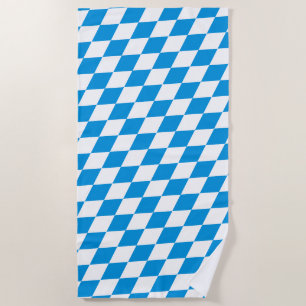 GERMAN State Of Bavaria Flag Colours Beach Towel