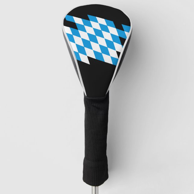 GERMAN STATE OF BAVARIA Flag Colours Golf Head Cover (Front)
