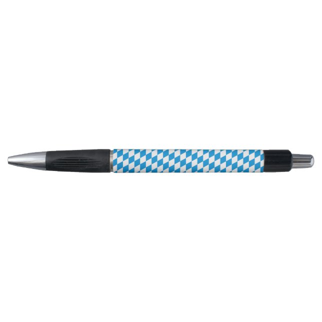 German State Of Bavaria - Flag Colours Pattern Pen (Front)