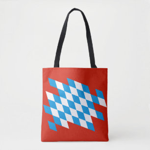 GERMAN STATE OF BAVARIA Flag Colours Tote Bag