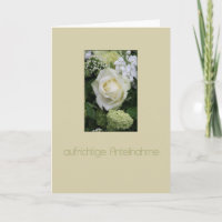 German sympathy card herzliches Beileid