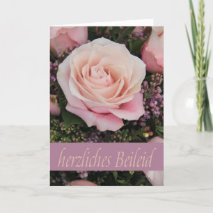 German sympathy card herzliches Beileid