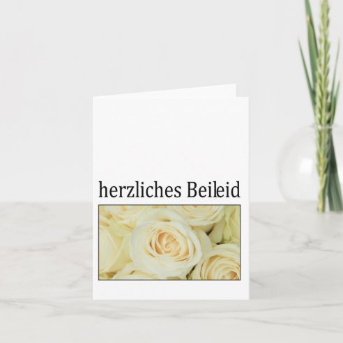 German Condolences Cards, Greeting Cards & More | Zazzle CA