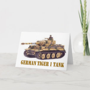 GERMAN TIGER 1 TANK CARD