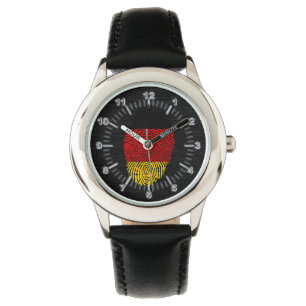 German touch fingerprint flag watch