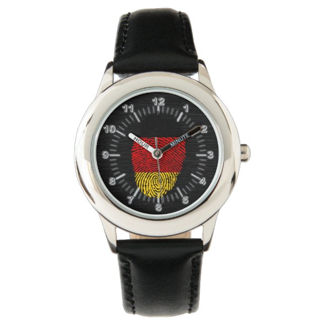 German touch fingerprint flag watch (Front)