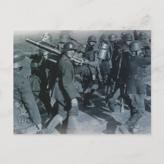 German troops postcard (Front)