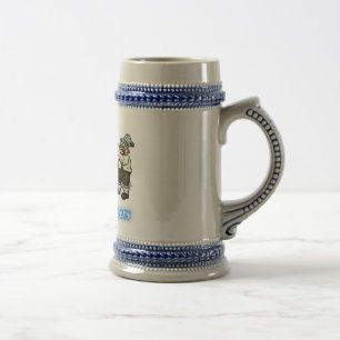 German Volksmusik Band Masskrug Beer Stein