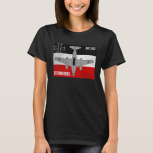 German Warplane Sturmvogel Me 262 Blitzbomber Jet T-Shirt