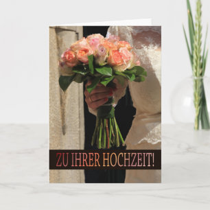German Wedding congratulations Card