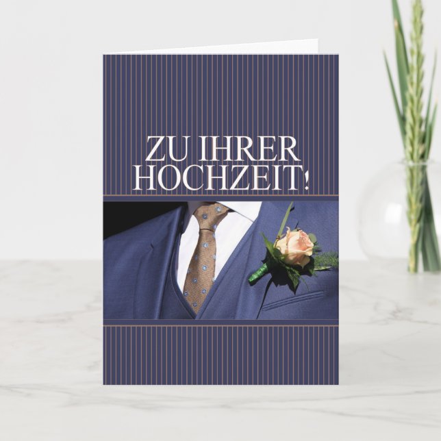 German Wedding congratulations Card (Front)