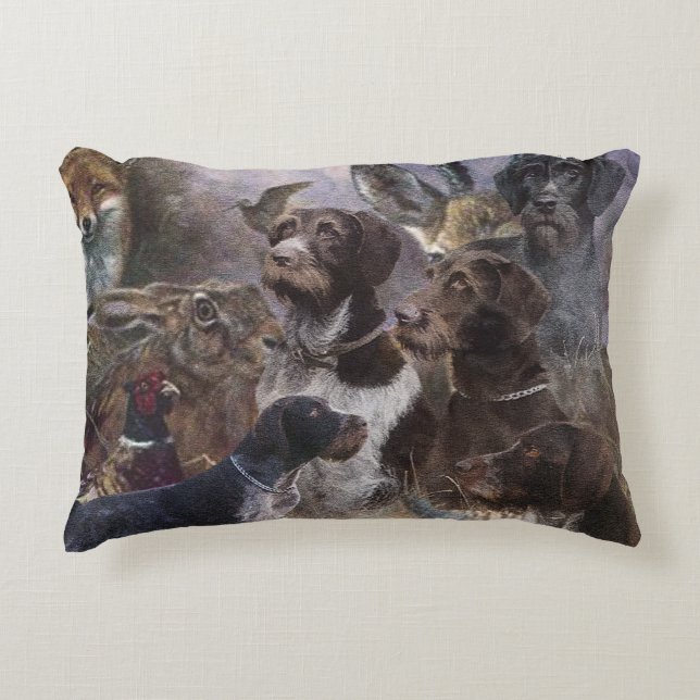  German Wirehaired Pointer Accent Pillow (Front)