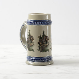 German Wirehaired Pointer Beer Stein