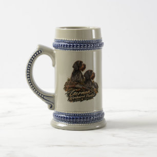 German Wirehaired Pointer Beer Stein