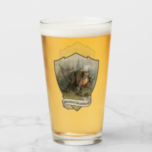 German Wirehaired Pointer, Boar Hunting   Glass