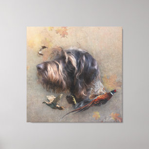 German Wirehaired Pointer Canvas Print