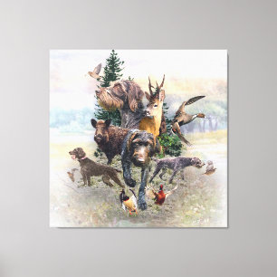 German Wirehaired Pointer Canvas Print