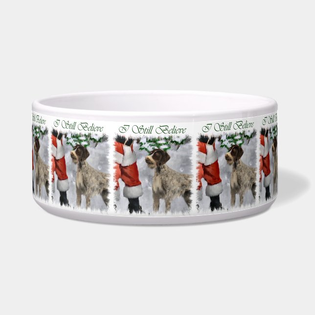 German Wirehaired Pointer Christmas  (Front)