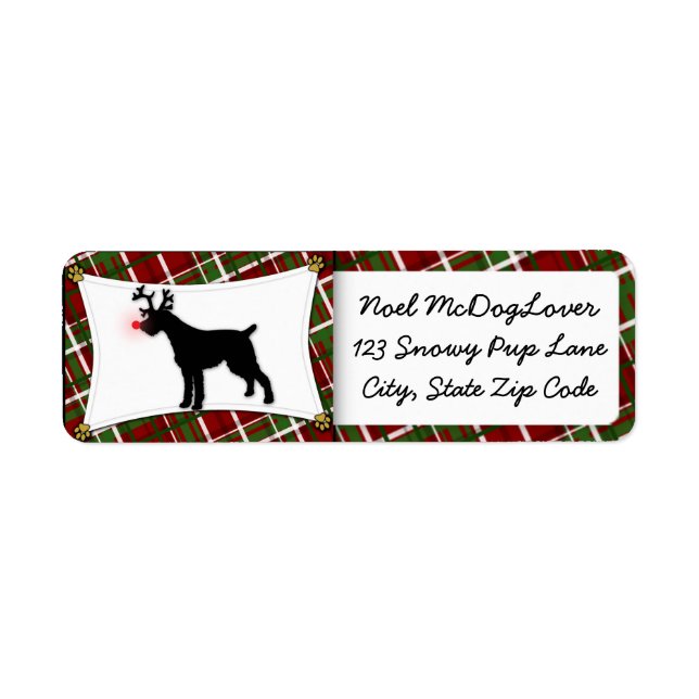 German Wirehaired Pointer Christmas (Front)