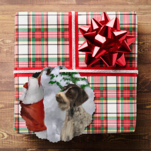 German Wirehaired Pointer Christmas Gifts Ornament Card