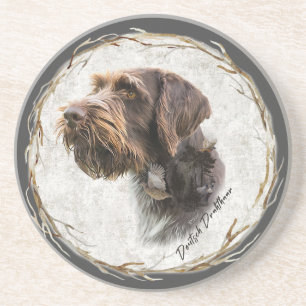 German Wirehaired Pointer Coaster